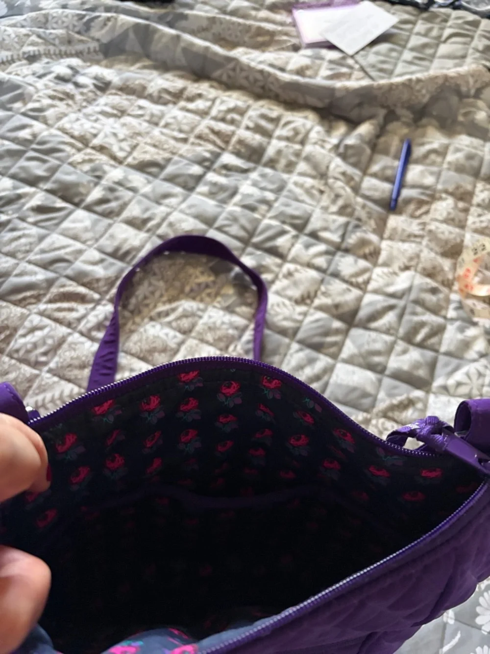 Vera Bradley Quilted Hipster/Crossbody Beg - Picture 4 of 4
